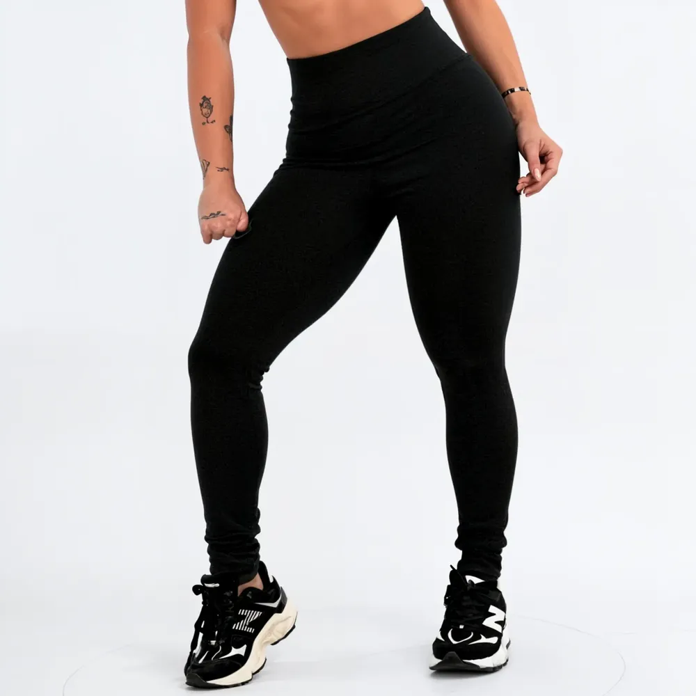 Calça Legging Cintura Alta Zero Transparência — KOENIG