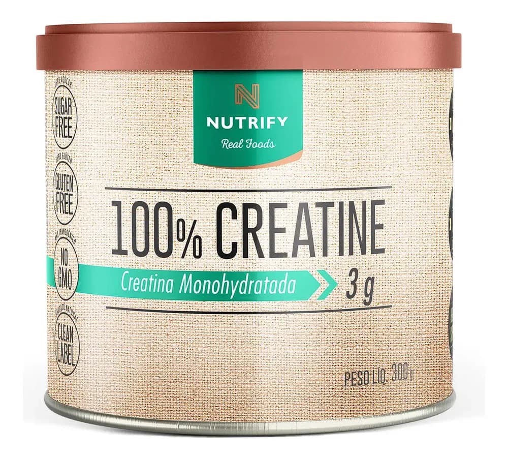 Creatina Nutrify 100% Creatine Monohidratada 300 g Sem Sabor