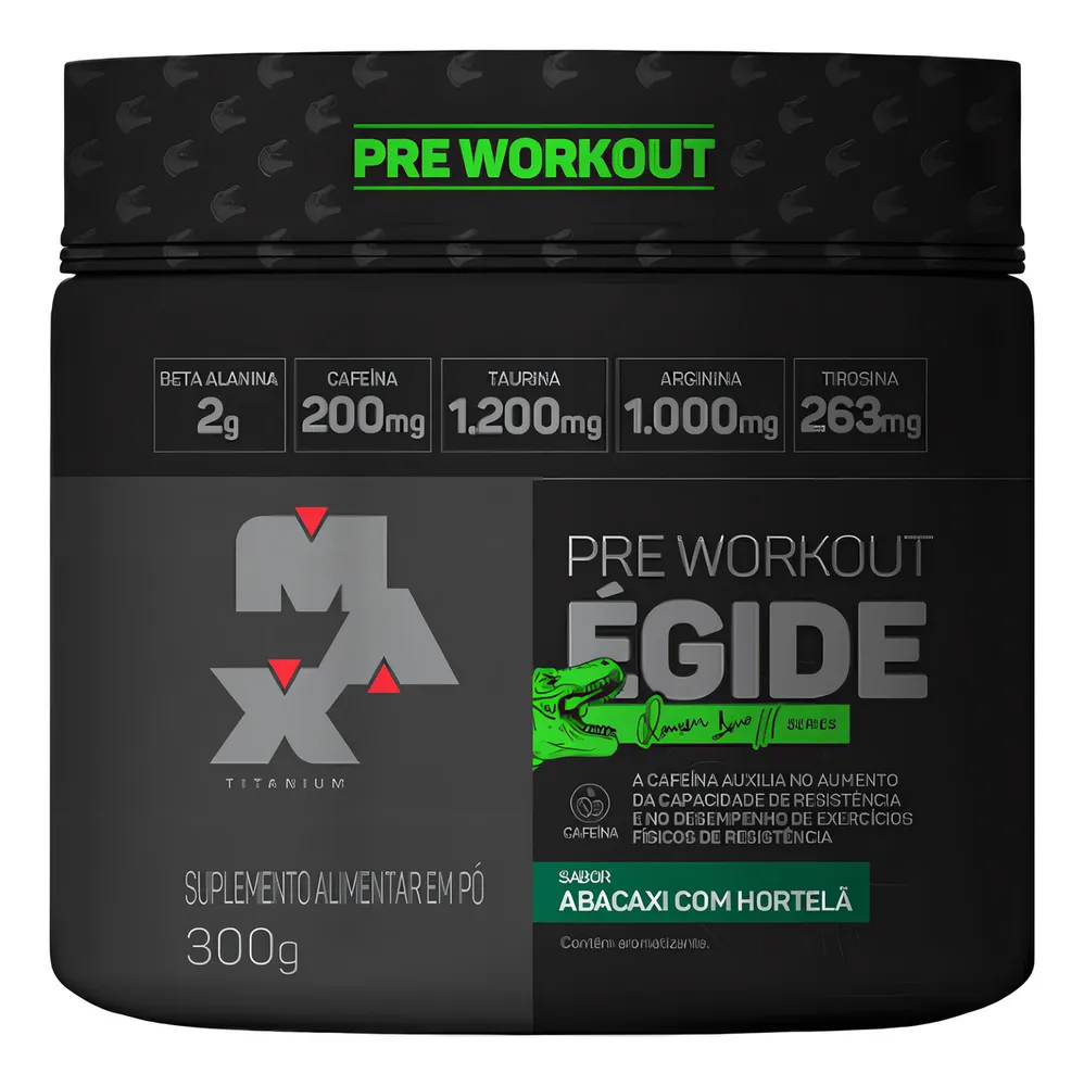 Pré-Treino Max Titanium Égide 300g Abacaxi com Hortelã