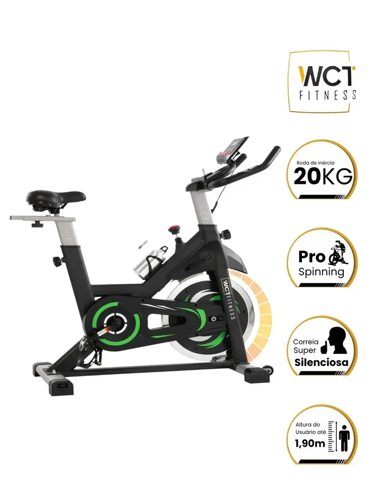 Bicicleta Spinning WCT Fitness 20kg Profissional
