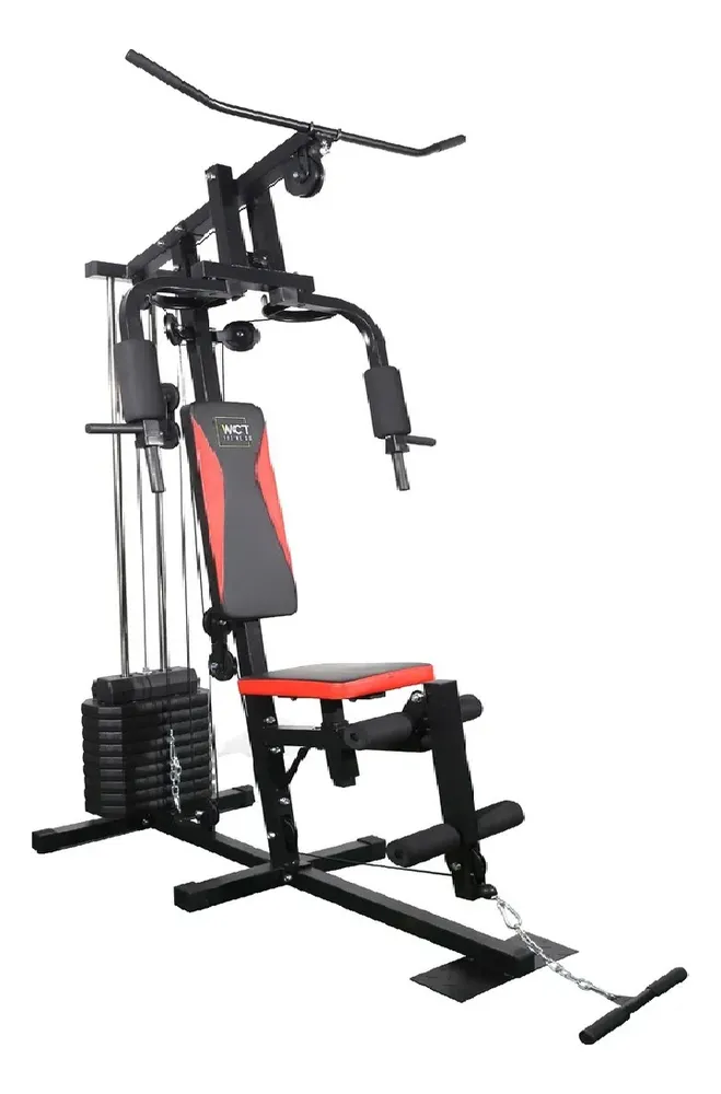 Estação de Musculação WCT Fitness 45kg Completa com Banco