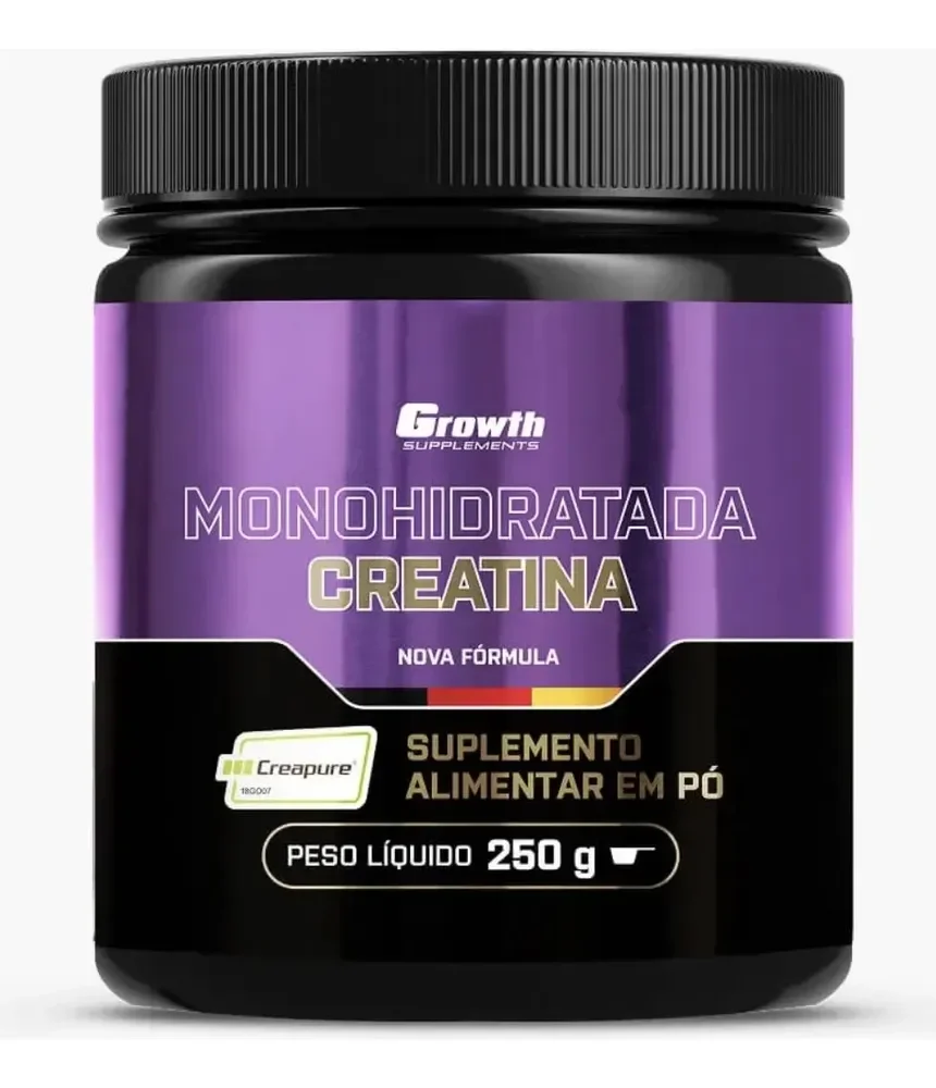 Creatina Growth Supplements Creapure 250 g Sem Sabor