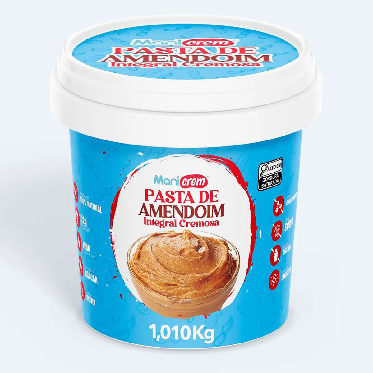 Pasta de Amendoim Integral Cremosa Manicrem 1,010 kg