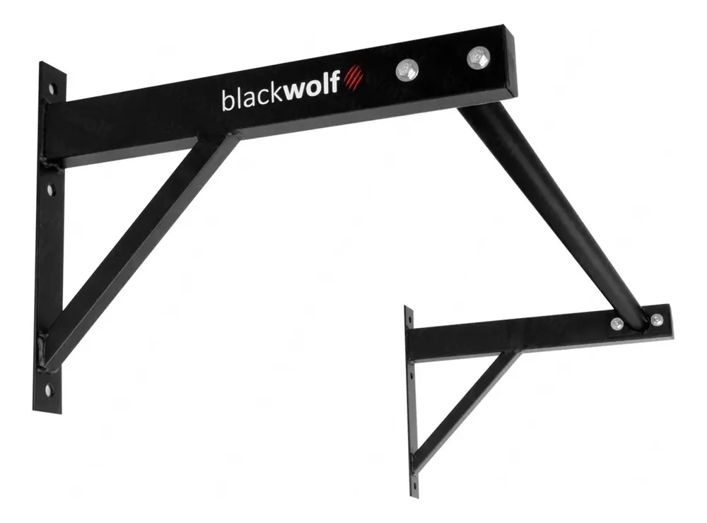 BlackWolf Barra Fixa de Parede 40cm Compacta para Musculação e Crossfit