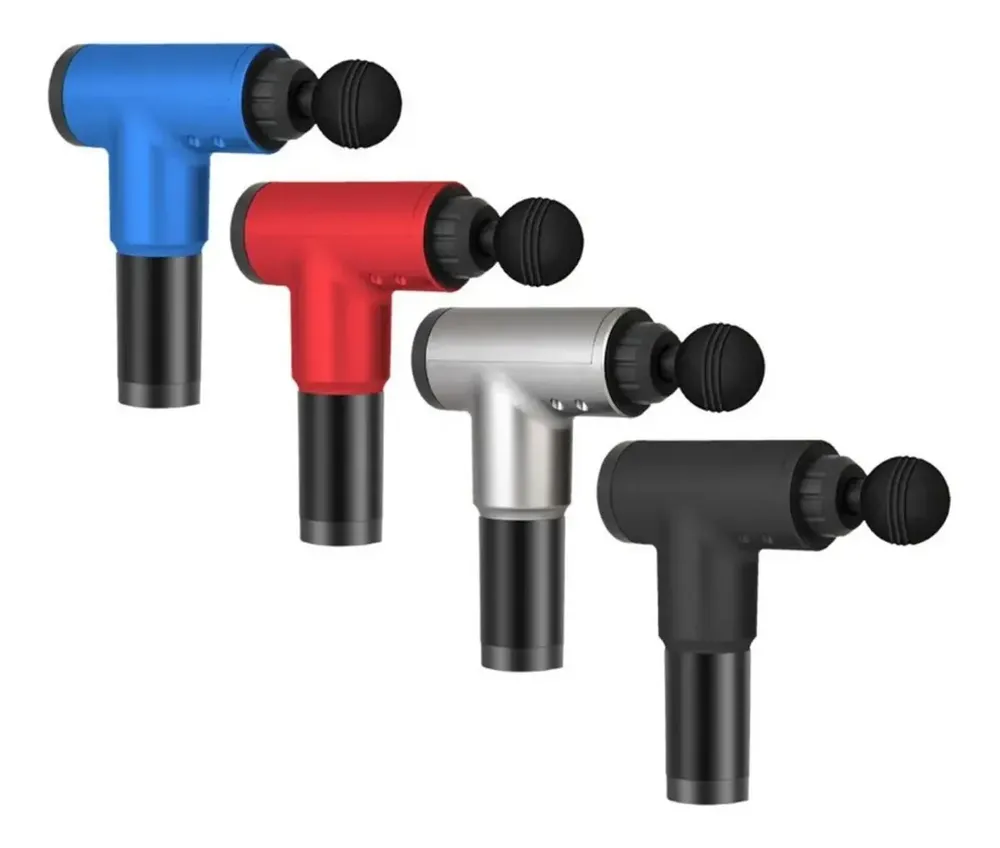 Pistola de Massagem Fascial Gun Portátil 6 Velocidades Recarregável