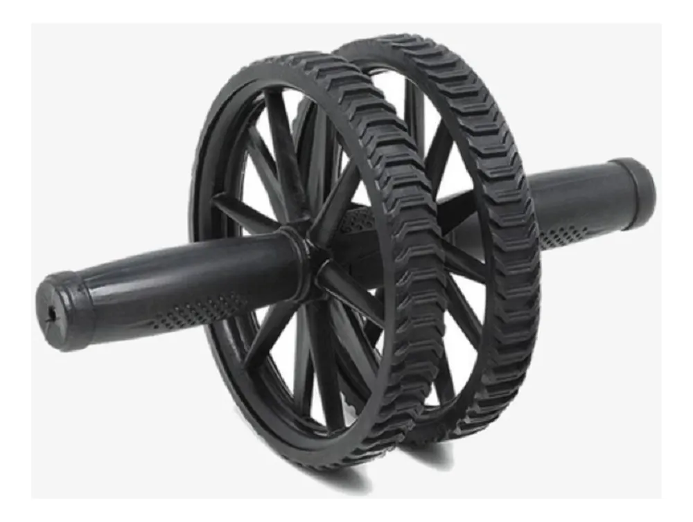 Roda Abdominal Dupla New Sports Preto Treino Musculação