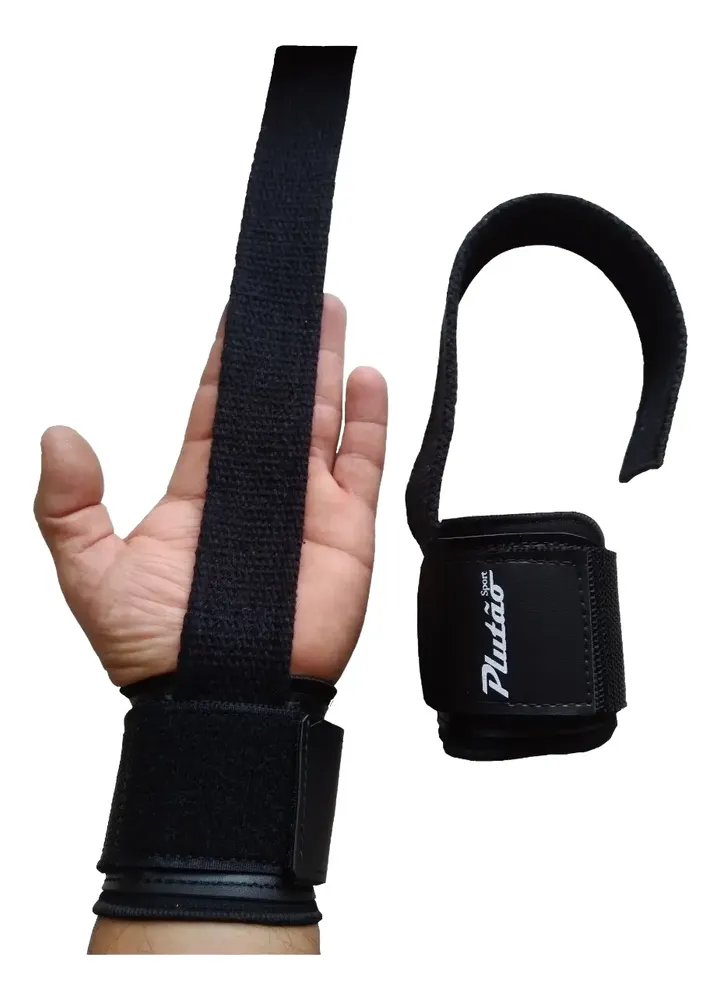 Straps Com Munhequeira, Musculação, Academia Profissional