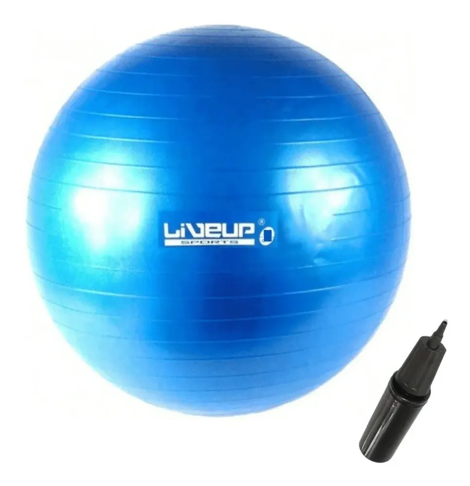 Bola Suíça Liveup Sports 65 cm Antiestouro com Bomba
