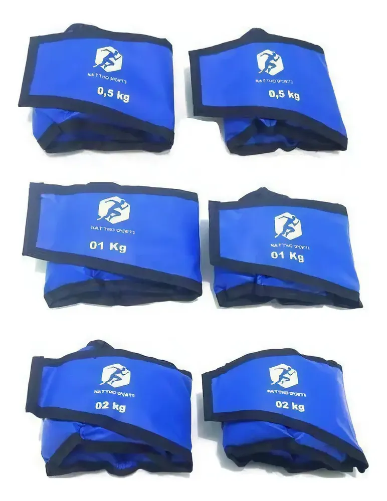 Kit Caneleira com Pesos 0,5kg 1kg e 2kg Nattho Sports