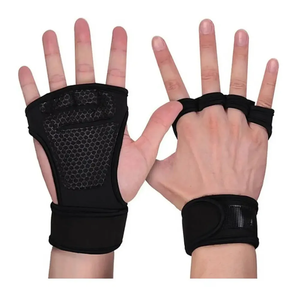MBFit Luva de Academia Neoprene com Munhequeira