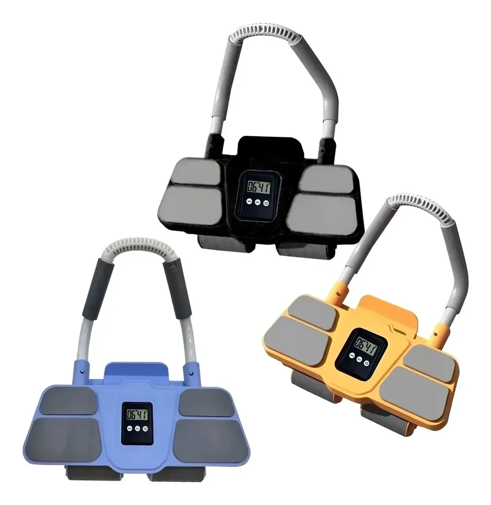 Roda Abdominal com Rebote Automático e Temporizador OUHAI