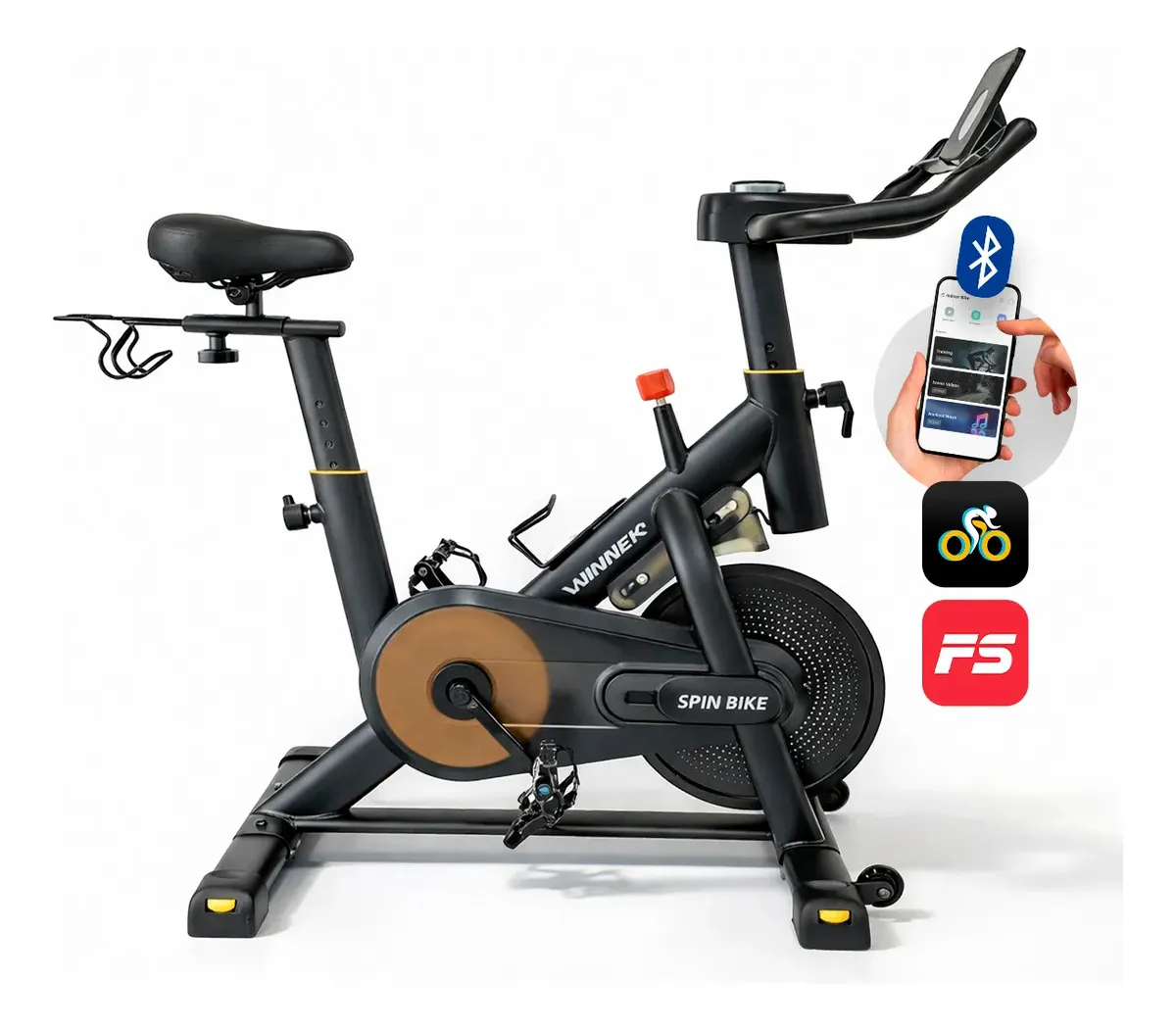 Bicicleta Spinning Winnek SYNC Magnética 13kg com Bluetooth — review e melhor preço | gymcerto