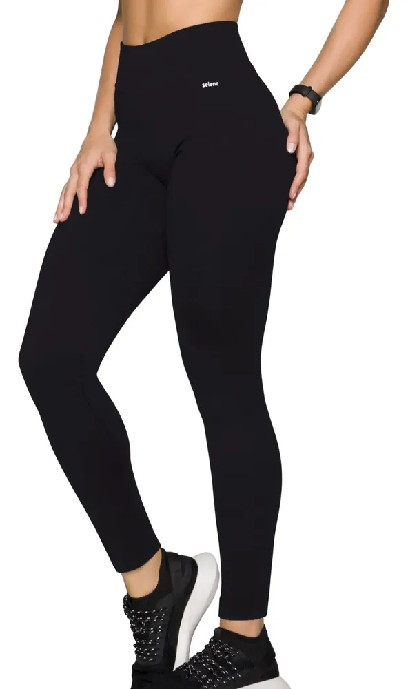 Calça Legging Zero Transparência Cintura Alta Selene