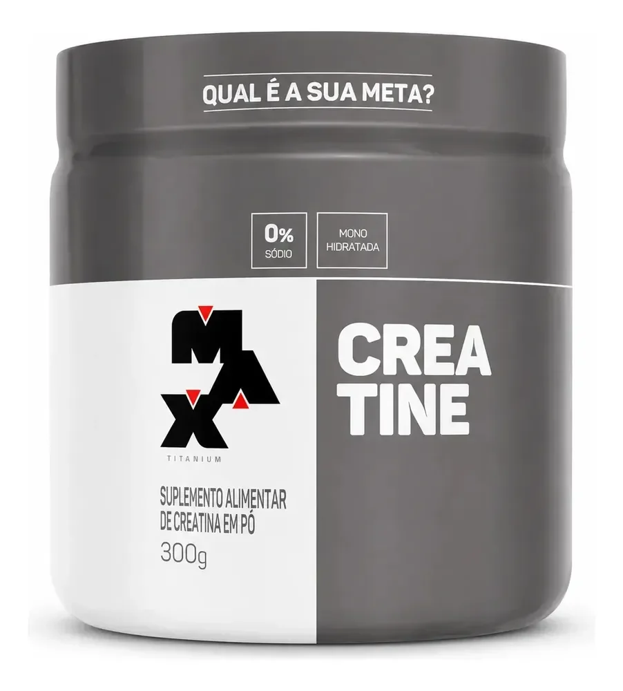 Creatina Max Titanium Monohidratada 300 g Sem Sabor — review e melhor preço | gymcerto