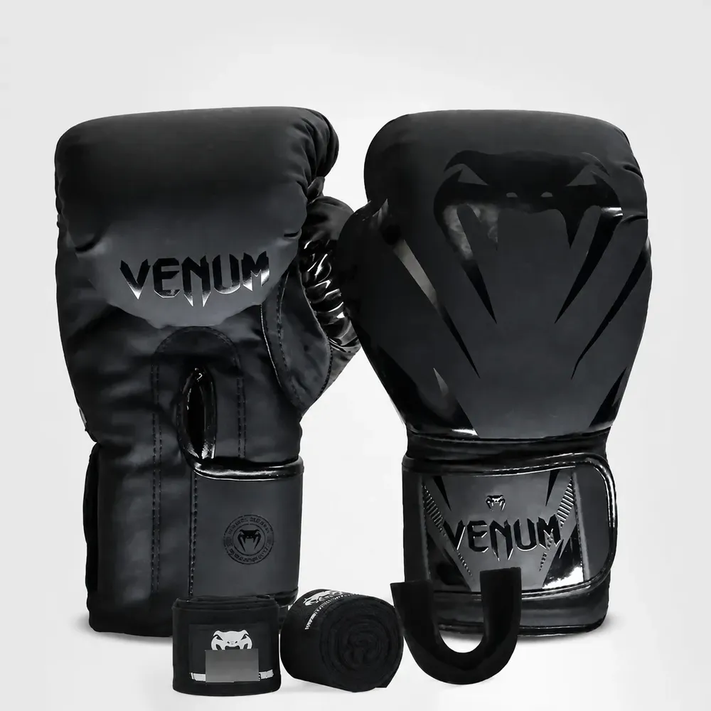 Kit Luva de Boxe Venum New Impact Evo + Bandagem + Bucal
