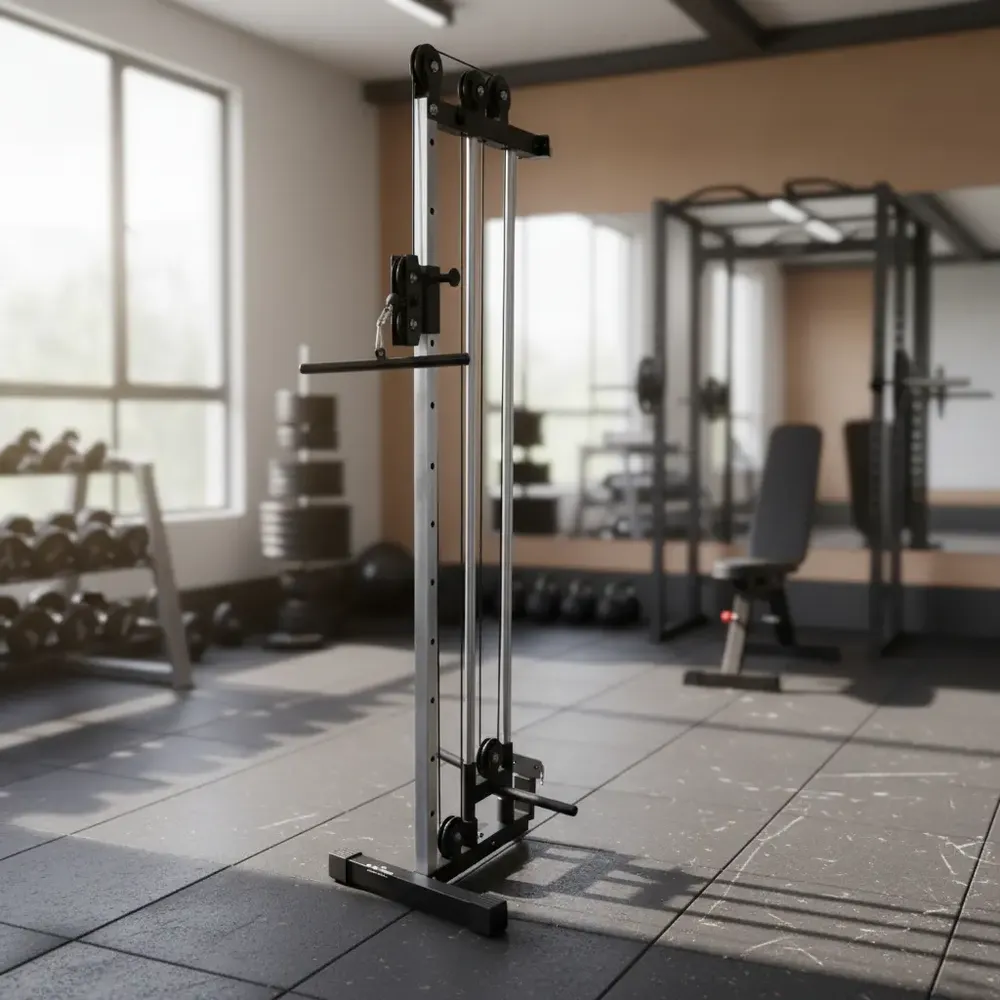 Mono Cross Over de Parede Anilhado Rei do Fitness com 12 Regulagens de Altura