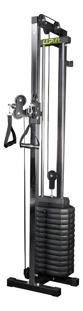 Monocross Over de Parede Polia Dupla Uplift com Pilha de Placas de 68 kg