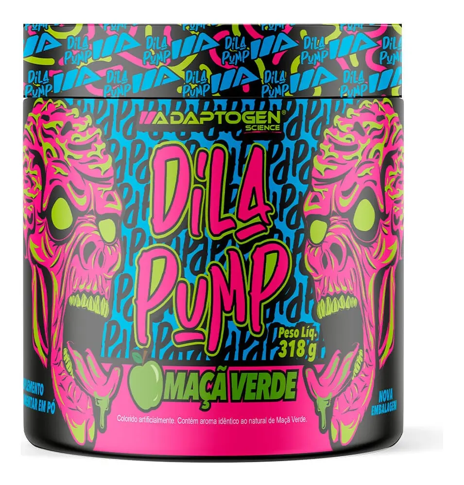 Pré-Treino Sem Cafeína Dila Pump Adaptogen 318g