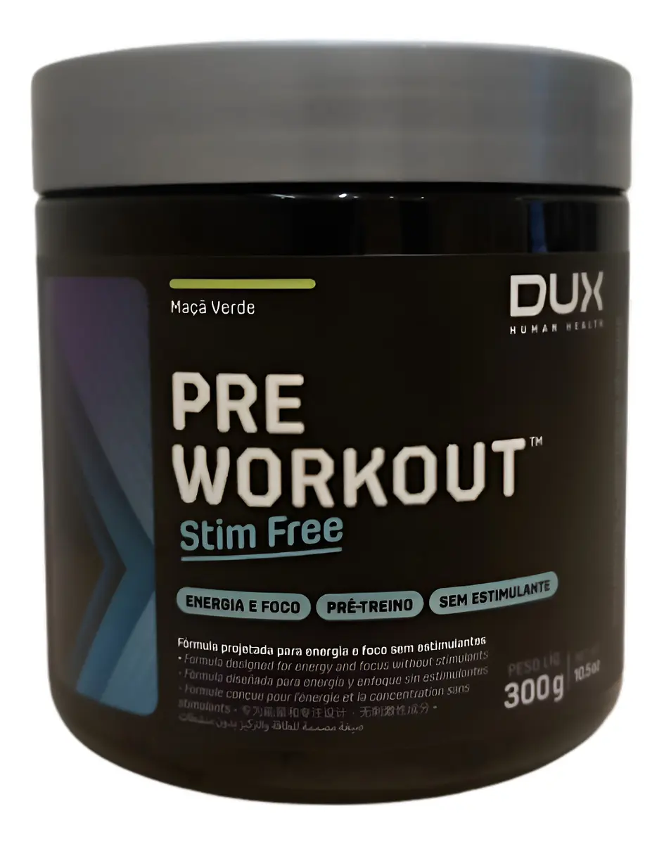 Pré-Treino Sem Cafeína Dux Pre Workout Stim Free 300g