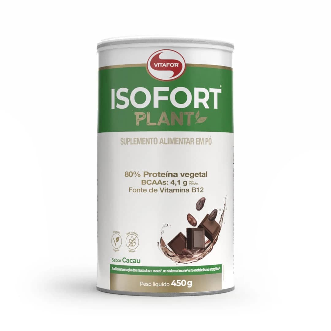 Proteína Vegetal Isofort Plant Vitafor Cacau 450g
