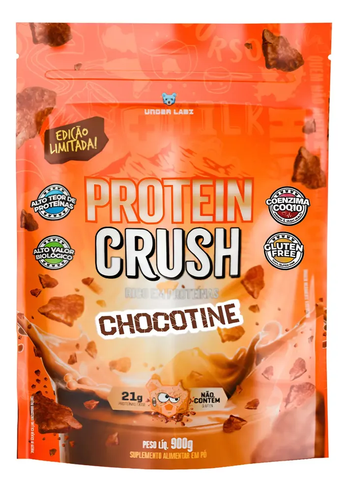 Protein Crush 900g Under Labz 100% Whey Protein Coenzima Q10 — review e melhor preço | gymcerto