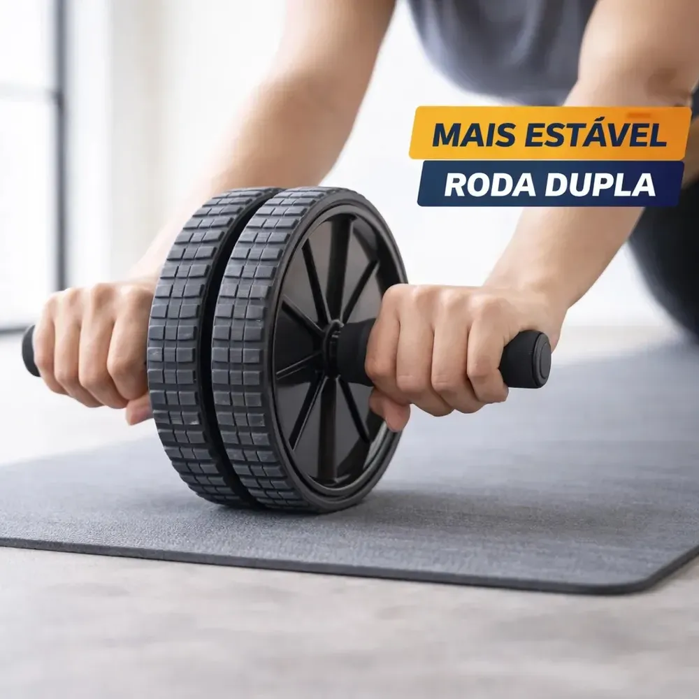 Roda Abdominal Dupla Supermedy Reforçada Até 120kg - review, especificações e melhor preço | gymcerto