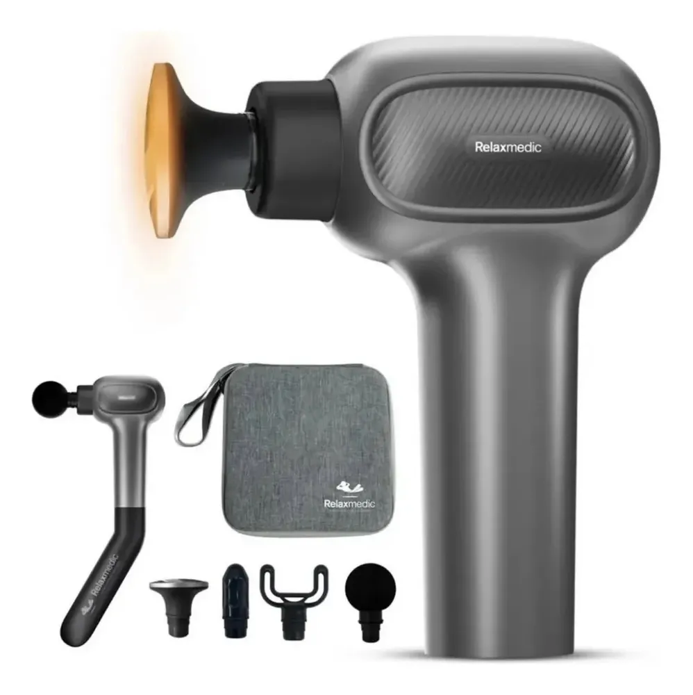 Pistola de Massagem RelaxMedic Deep Therapy Flex com Aquecimento — review e melhor preço | gymcerto